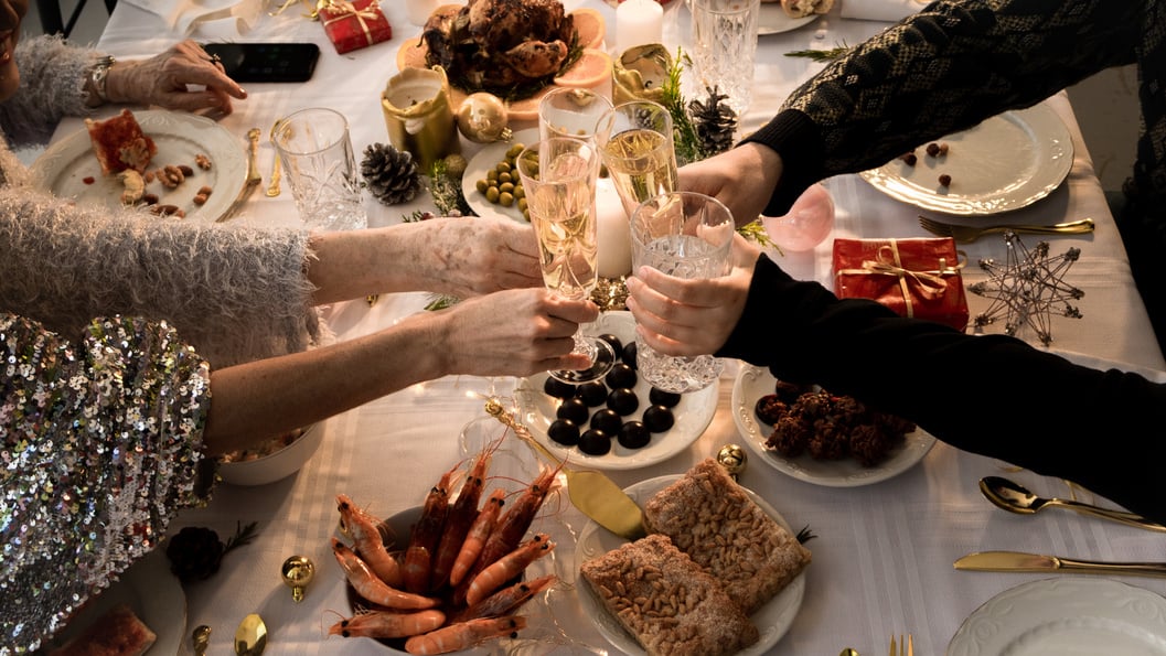 Family Celebrating Christmas Together